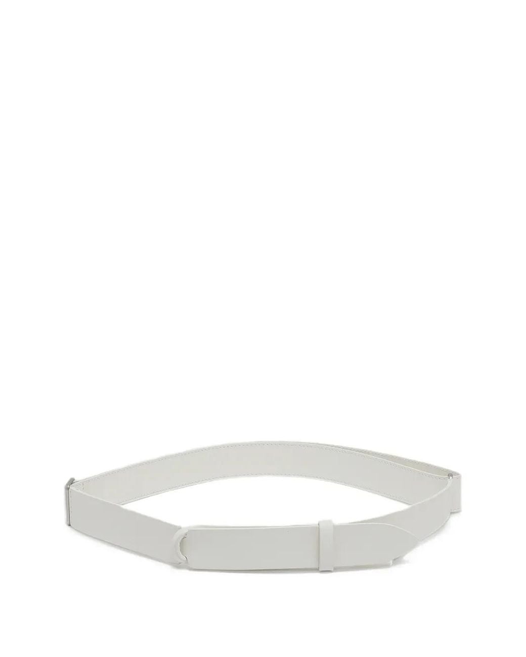 Orciani White Bull Leather Belt for men