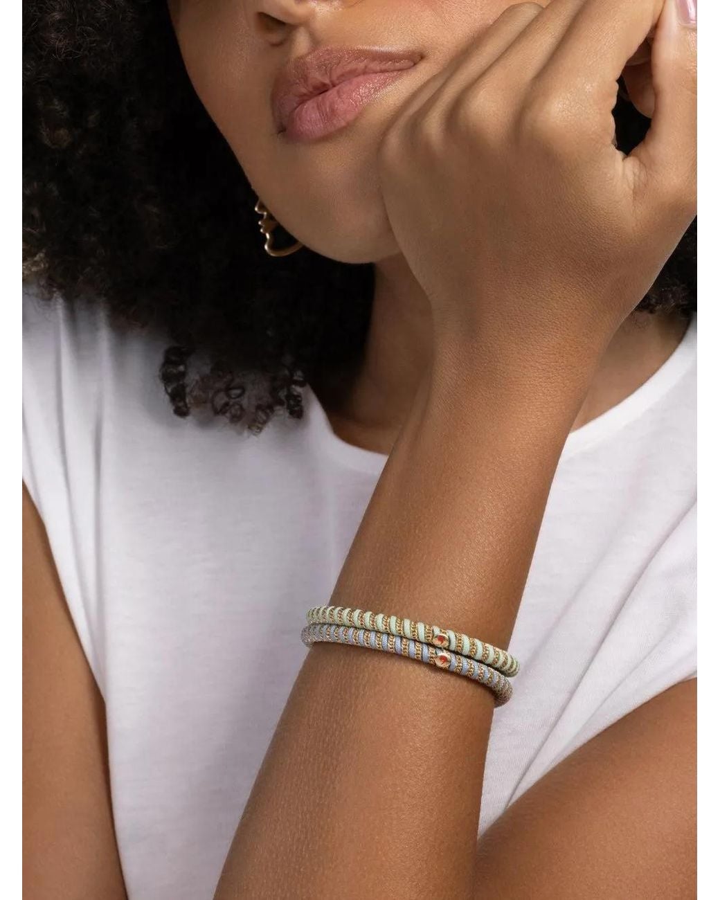 ’ROBERTO DEMEGLIO White Marine Gio Bracelet