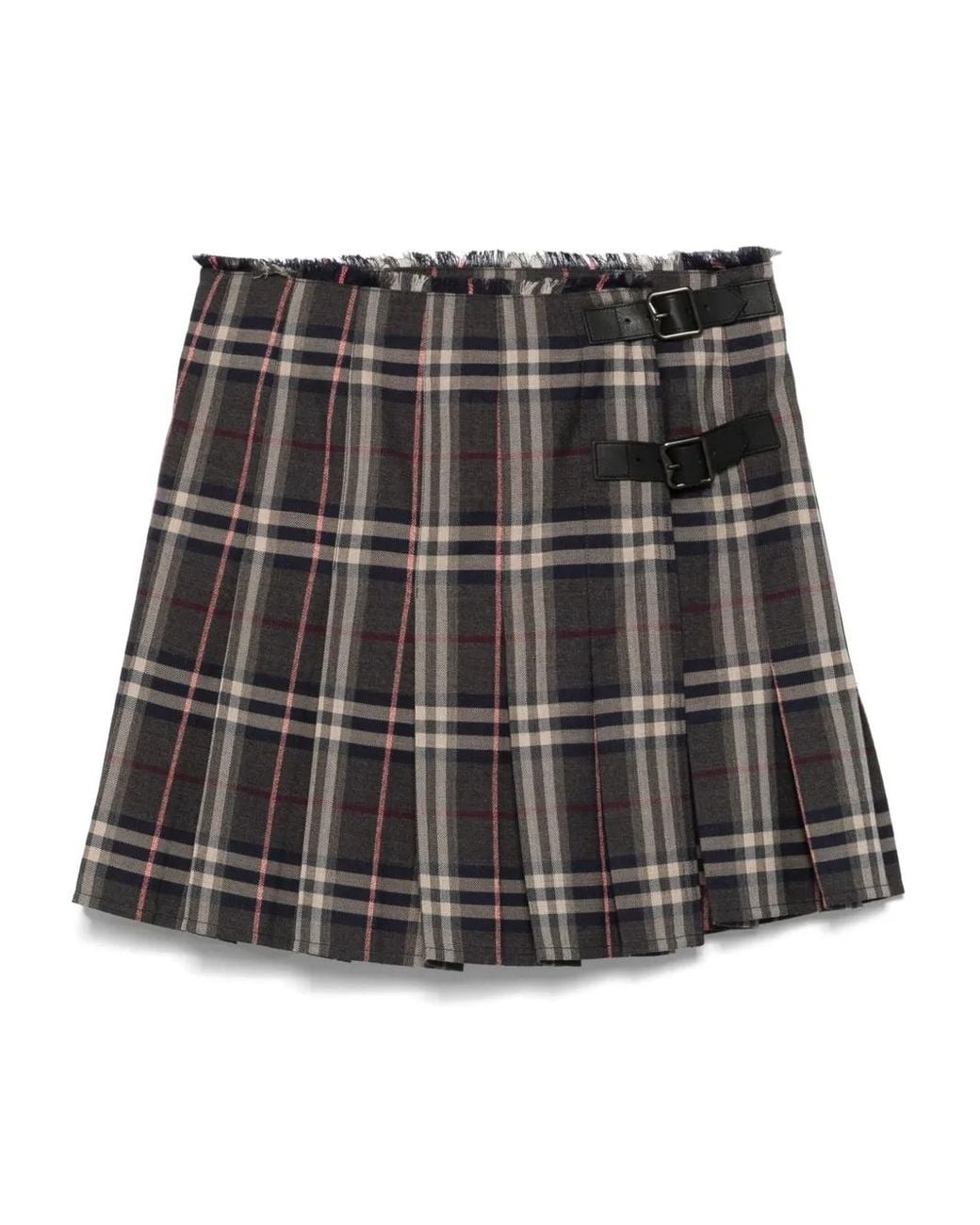 Burberry Black Wool Mini Skirt
