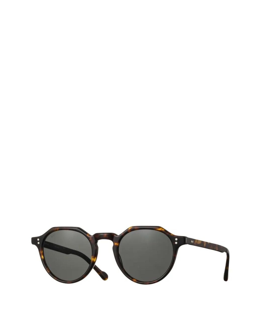Eyevan 7285 Gray Attache-E Geometric-Frame Sunglasses