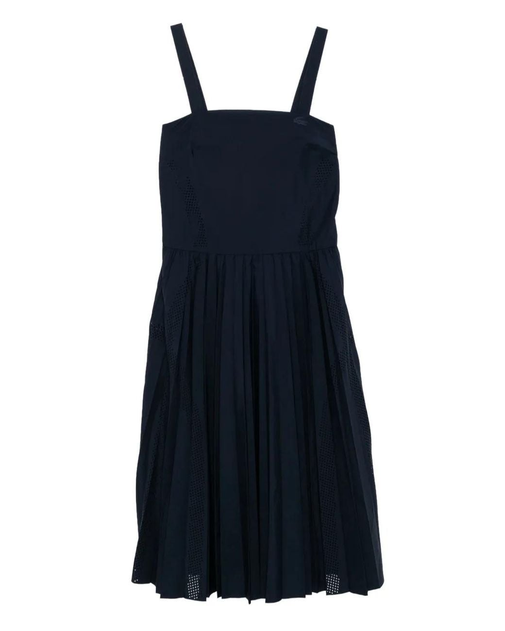 Lacoste Blue Pleated Dress