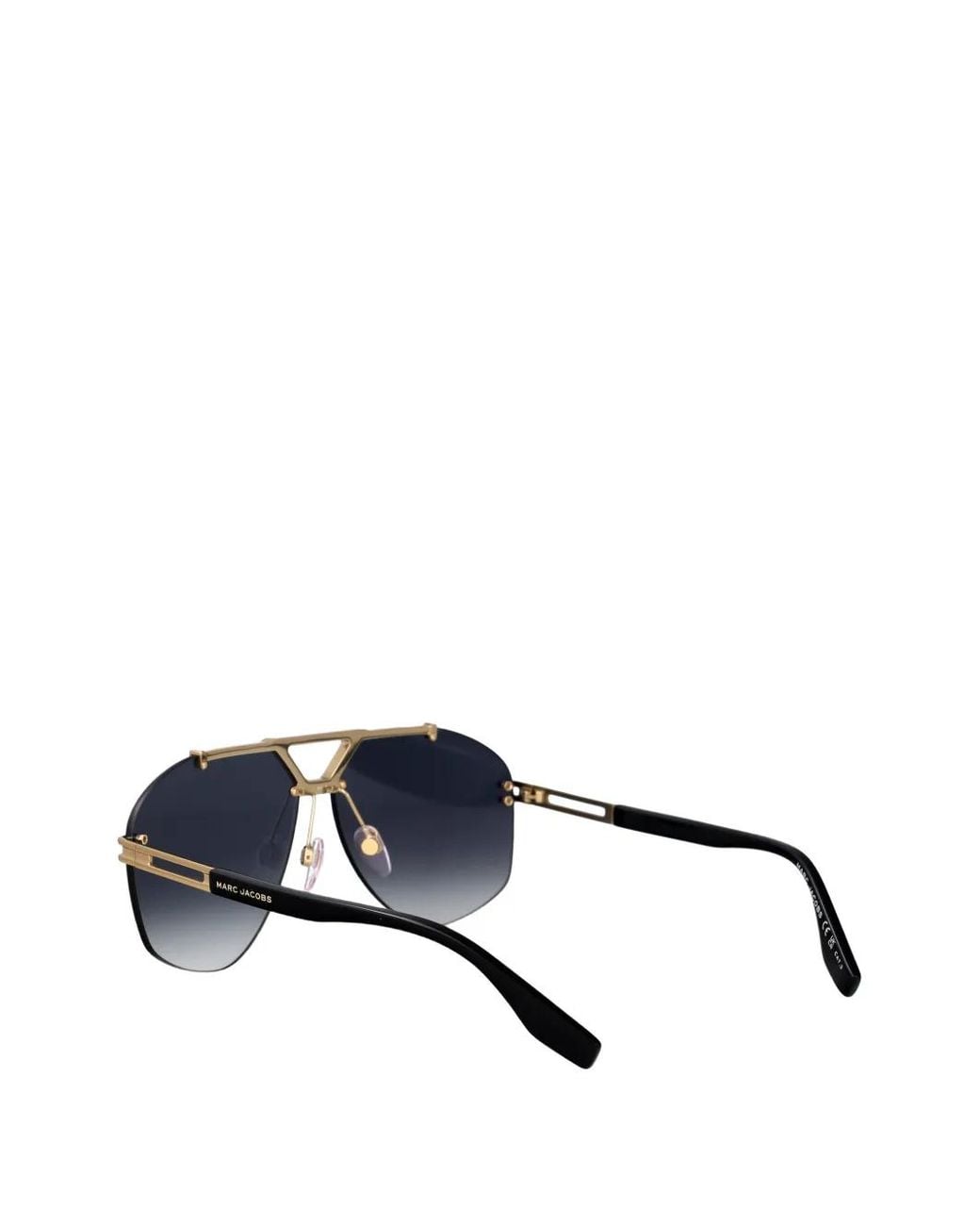 Marc Jacobs Blue Titanium Pilot-Frame Sunglasses for men