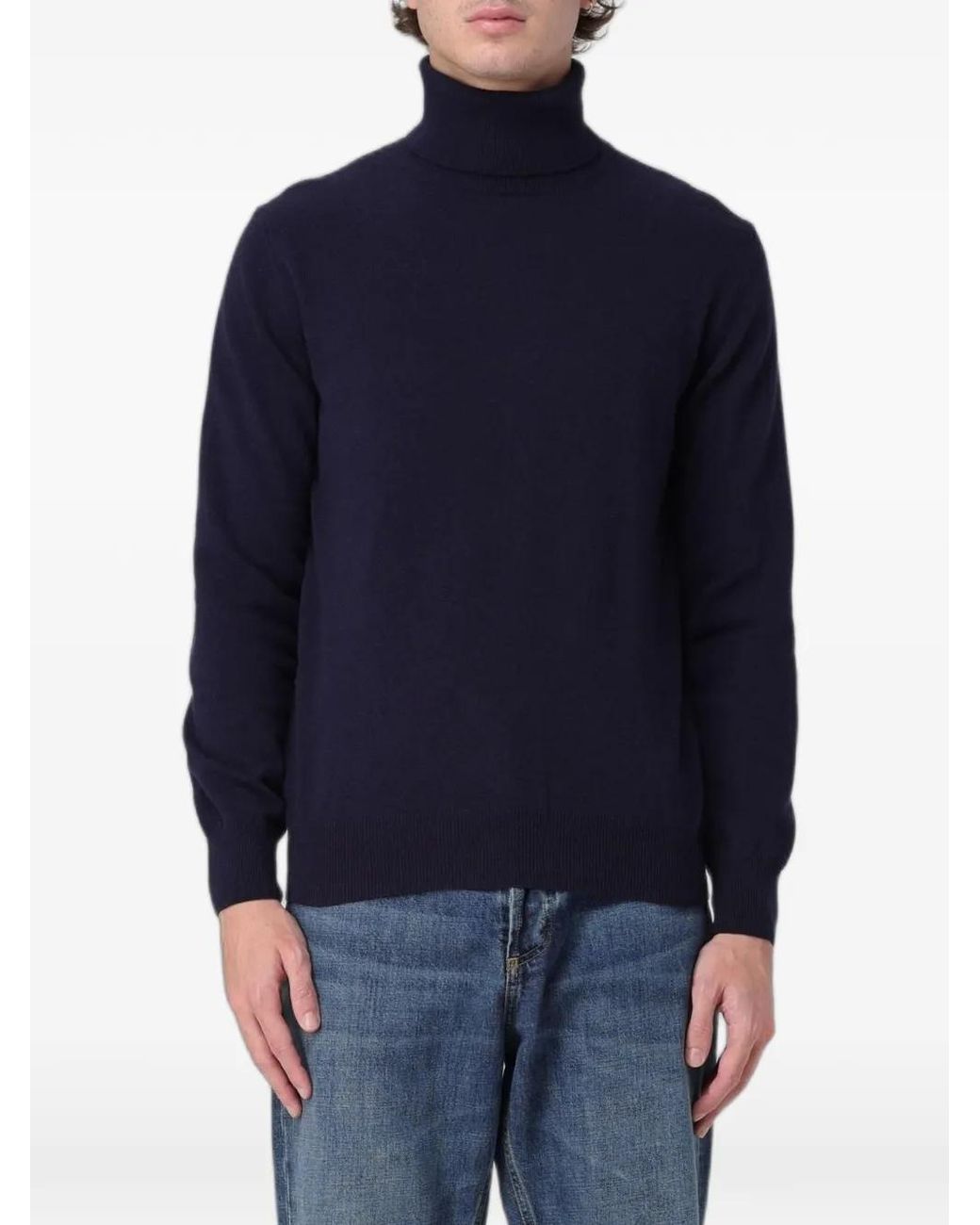 XC Blue Roll-Neck Sweater for men