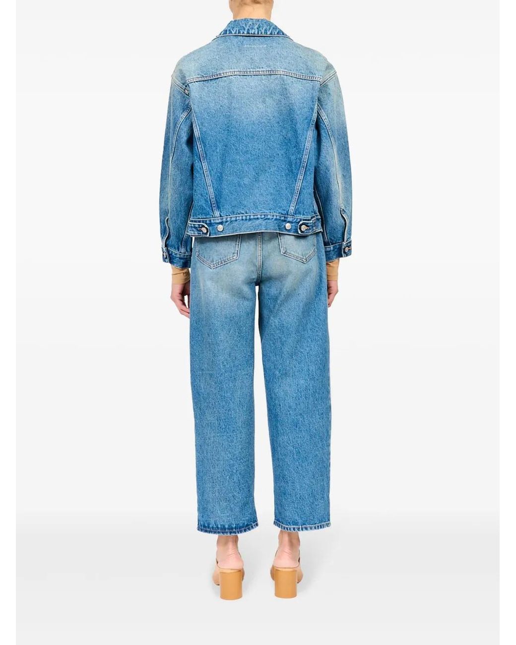 MM6 by Maison Margiela Blue Single-Stitch Denim Jacket