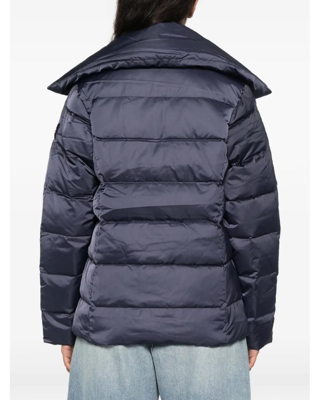Liu Jo Blue Buckle-Fastening Padded Jacket