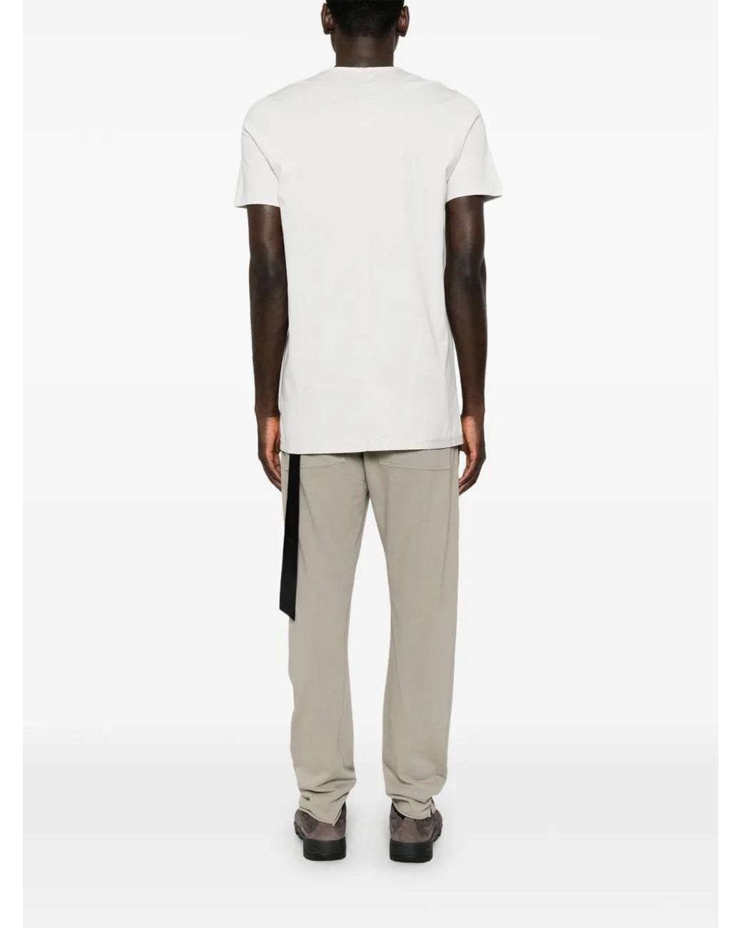 Rick Owens White Level Crew-Neck T-Shirt for men