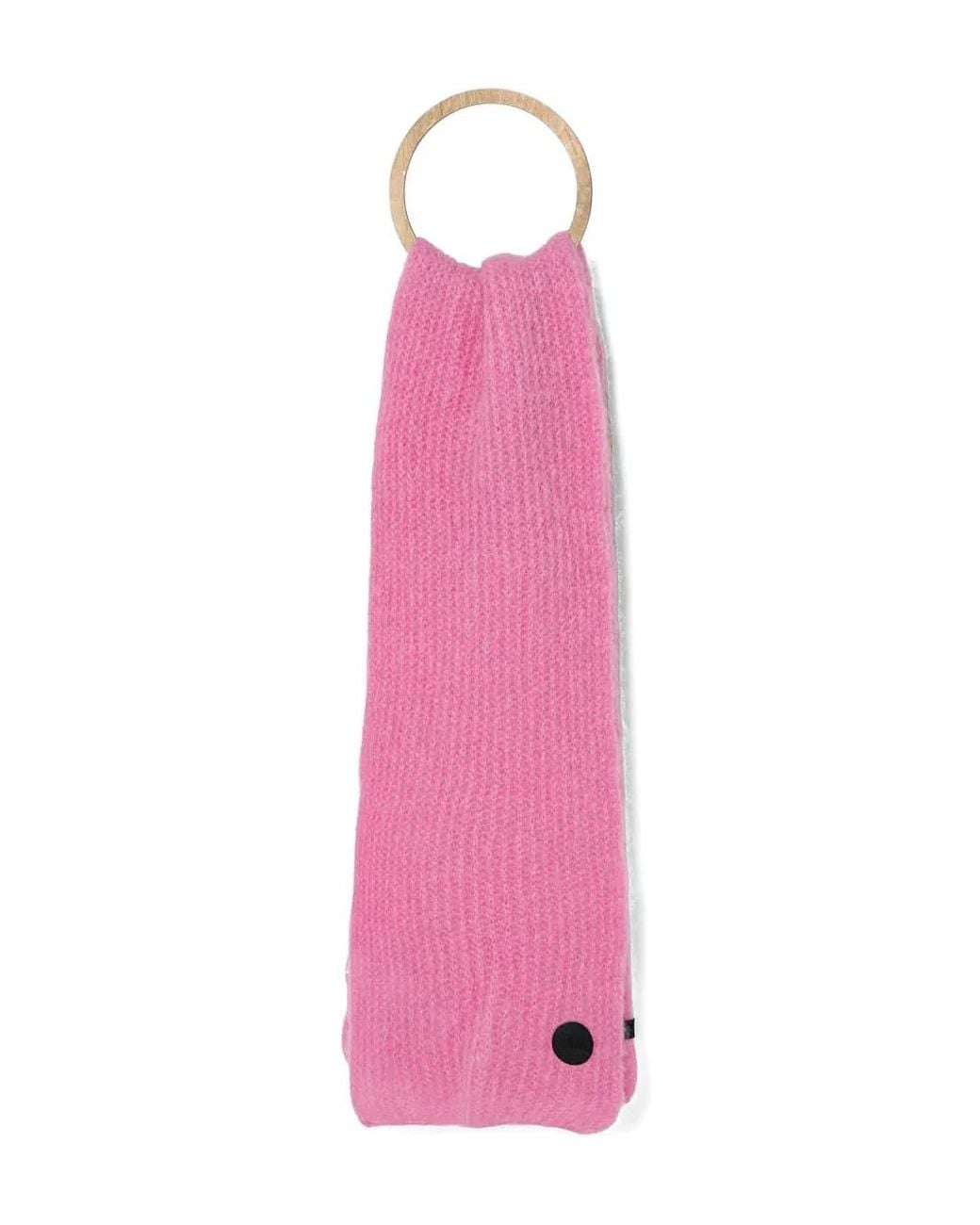 MMC Studio Pink Logo-Motif Scarf