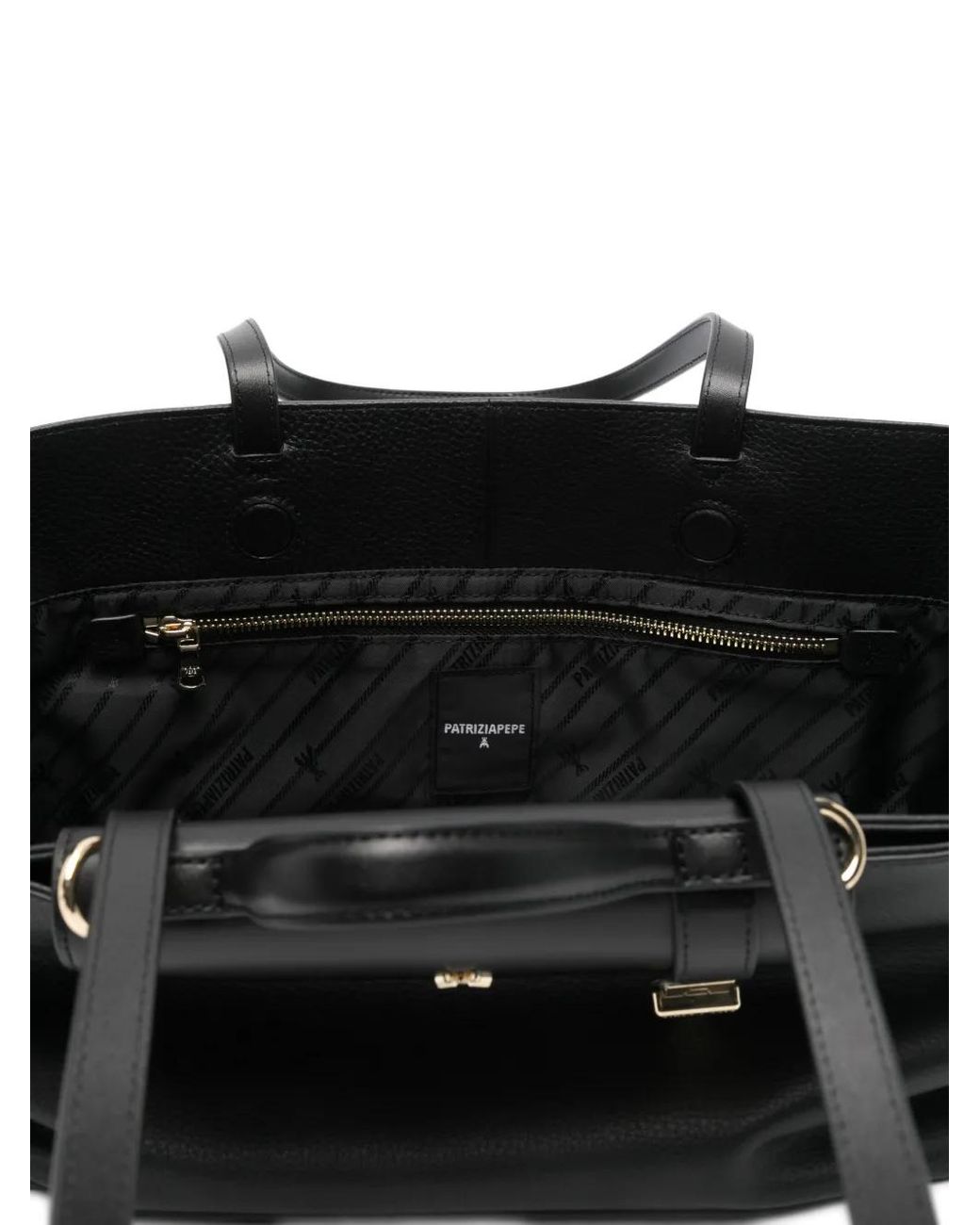 Patrizia Pepe Black Never Complete Tote Bag