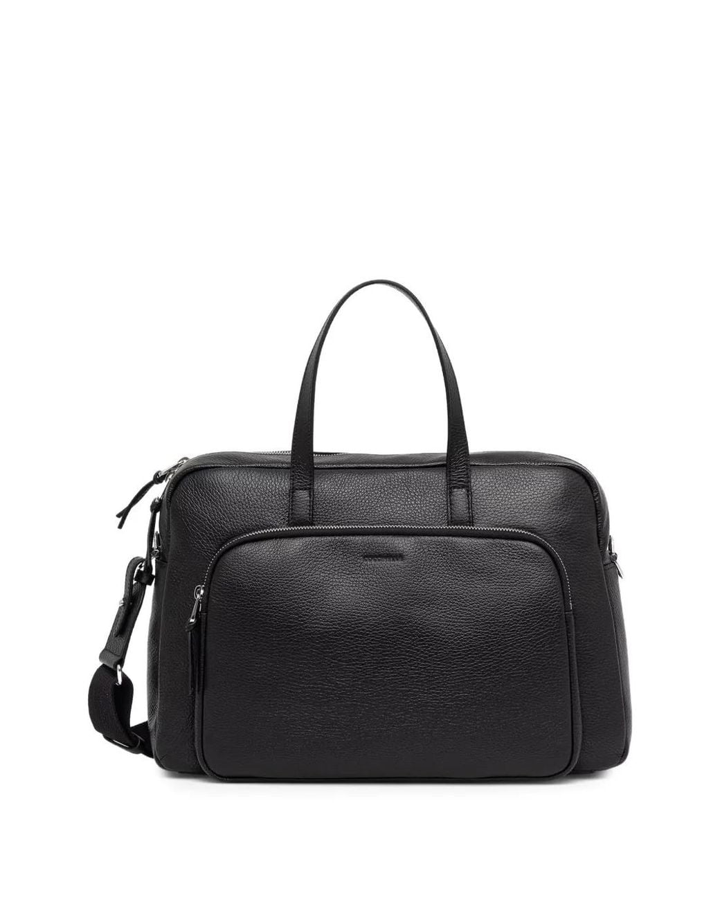 Coccinelle Black Grand Sac De Voyage Paki En Cuir Grainé