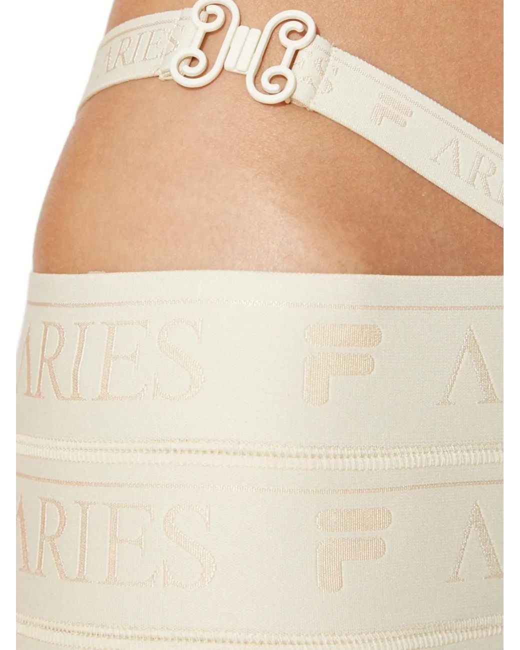 Fila Natural X Aries Side-Buckle Mini Skirt