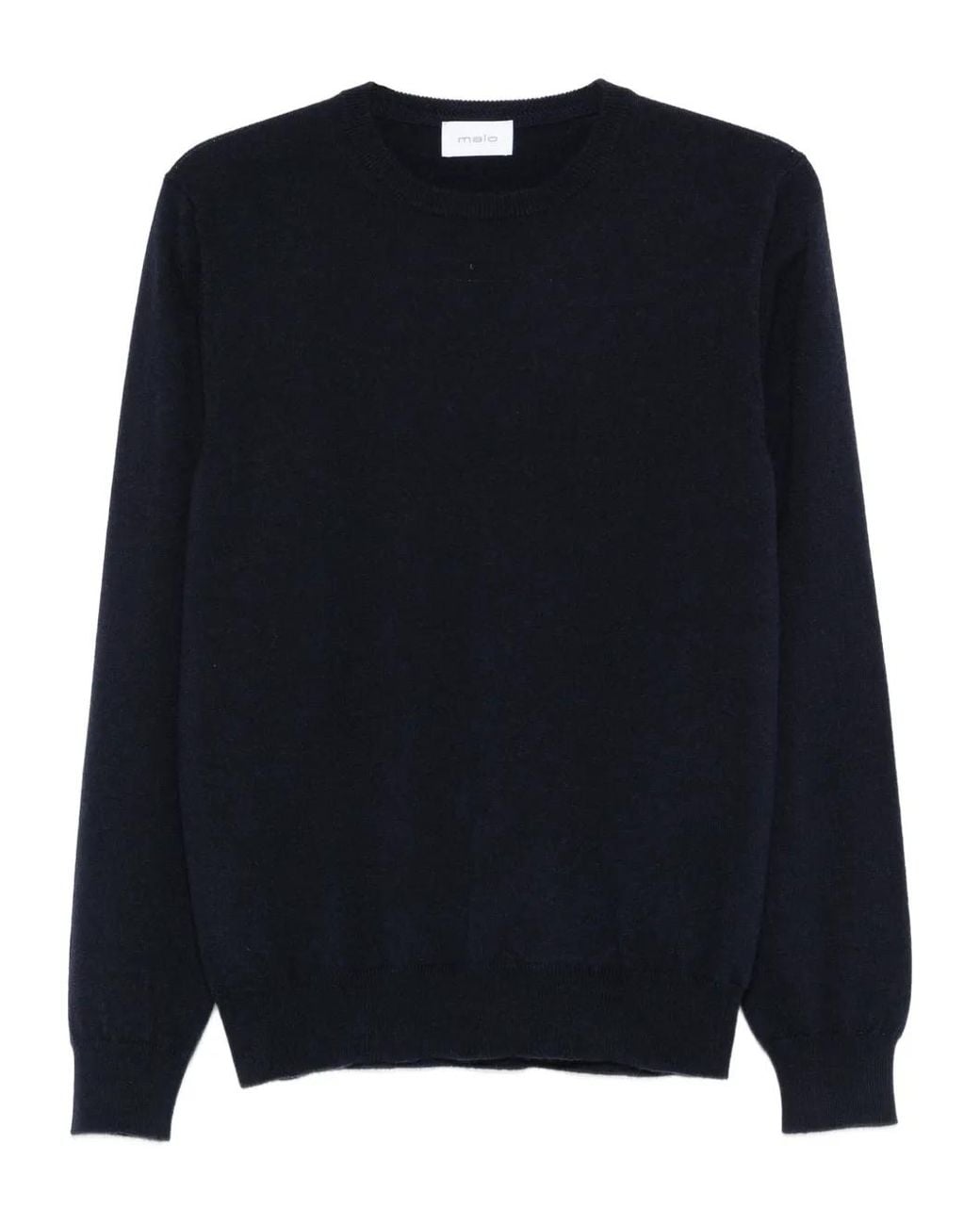 Malo Blue Cashmere Crew-Neck Sweater for men