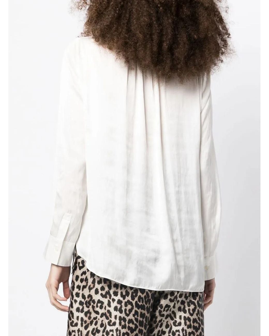 Zadig & Voltaire White Tink Satin Perm
