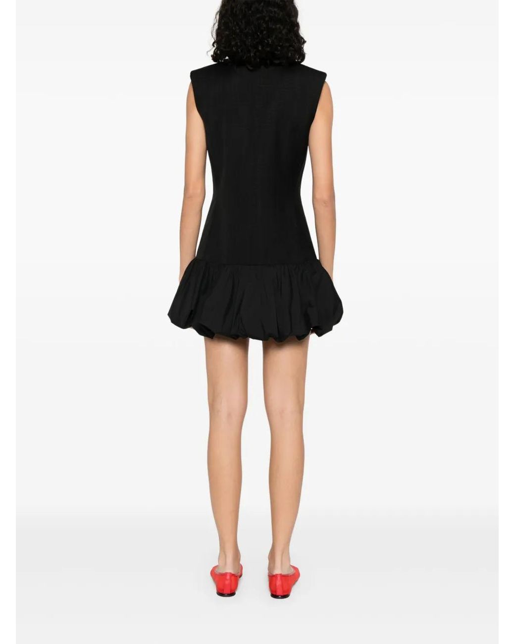 sachin and babi light blue dress Sandro Black Plisse Drop Waist Short Dress M Sandro