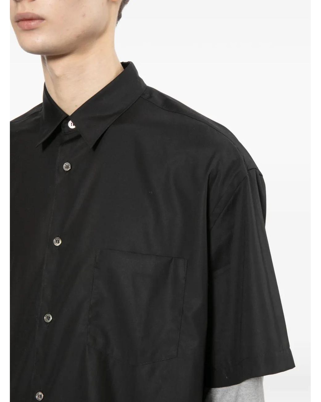 Comme des Garçons Black Logo-Embroidered Shirt for men