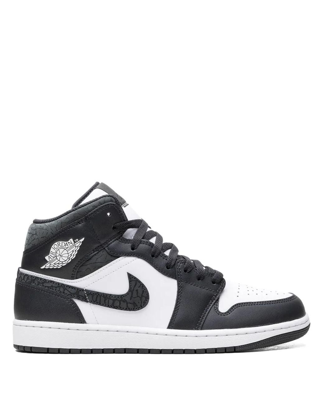 Nike Black Air 1 Mid "Panda Elephant" Sneakers for men