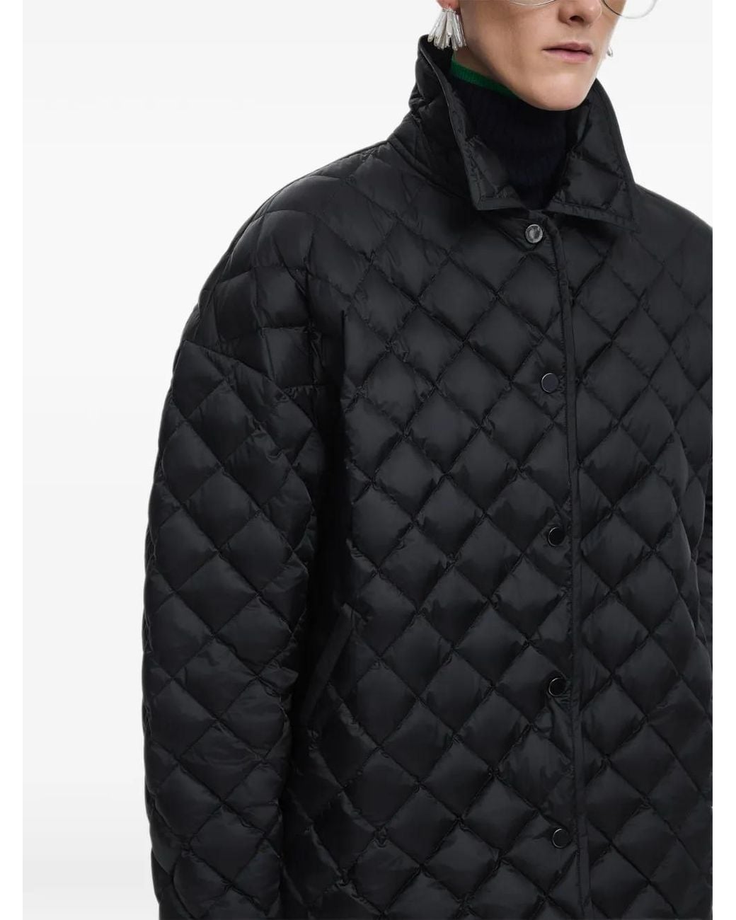 JNBY Blue Oversized Quilted Jacket