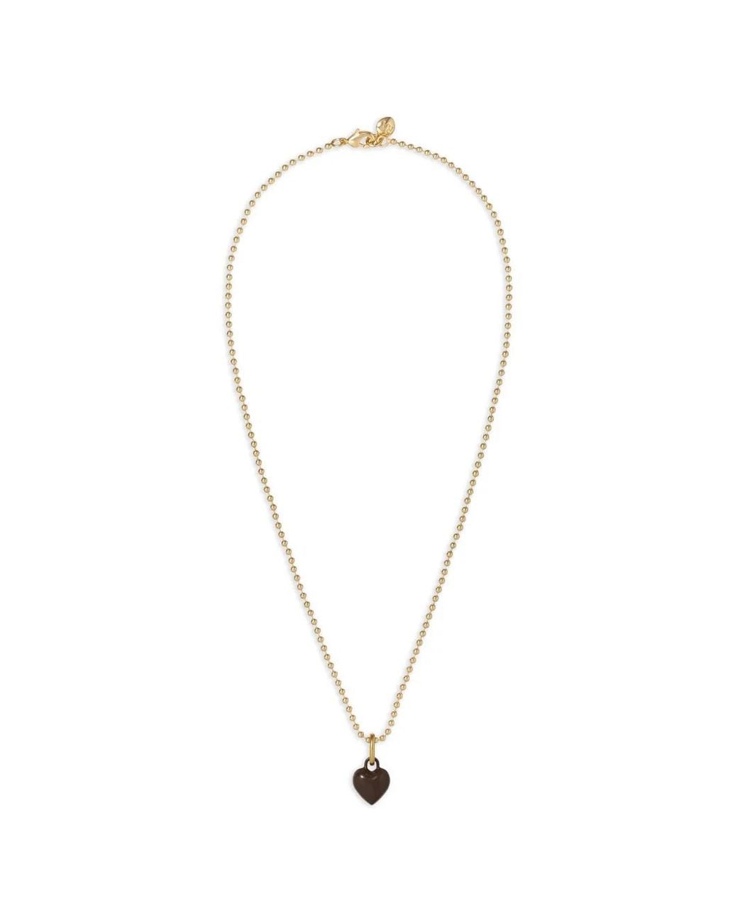 Roxanne Assoulin White Itsy Bitsy Heart-Charm Necklace