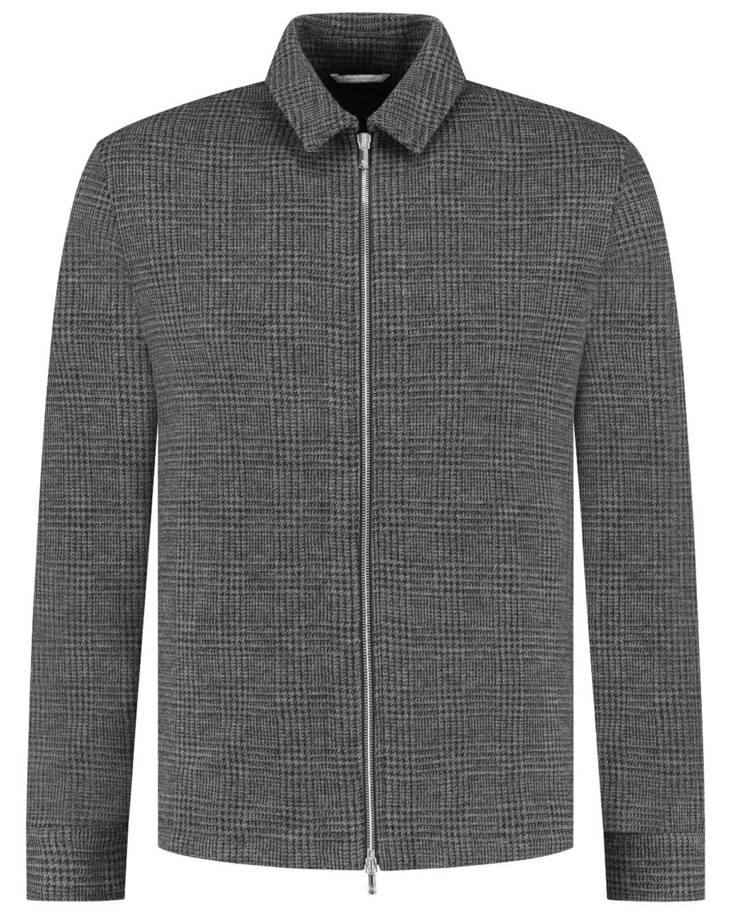 Marco Pescarolo Gray Checked Jacket for men