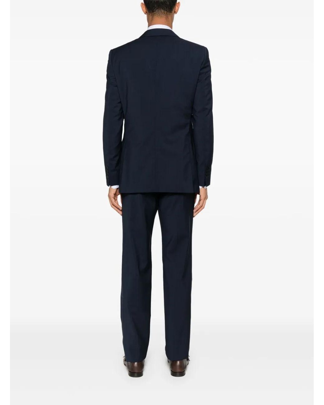 Fursac Blue Check-Pattern Suit for men