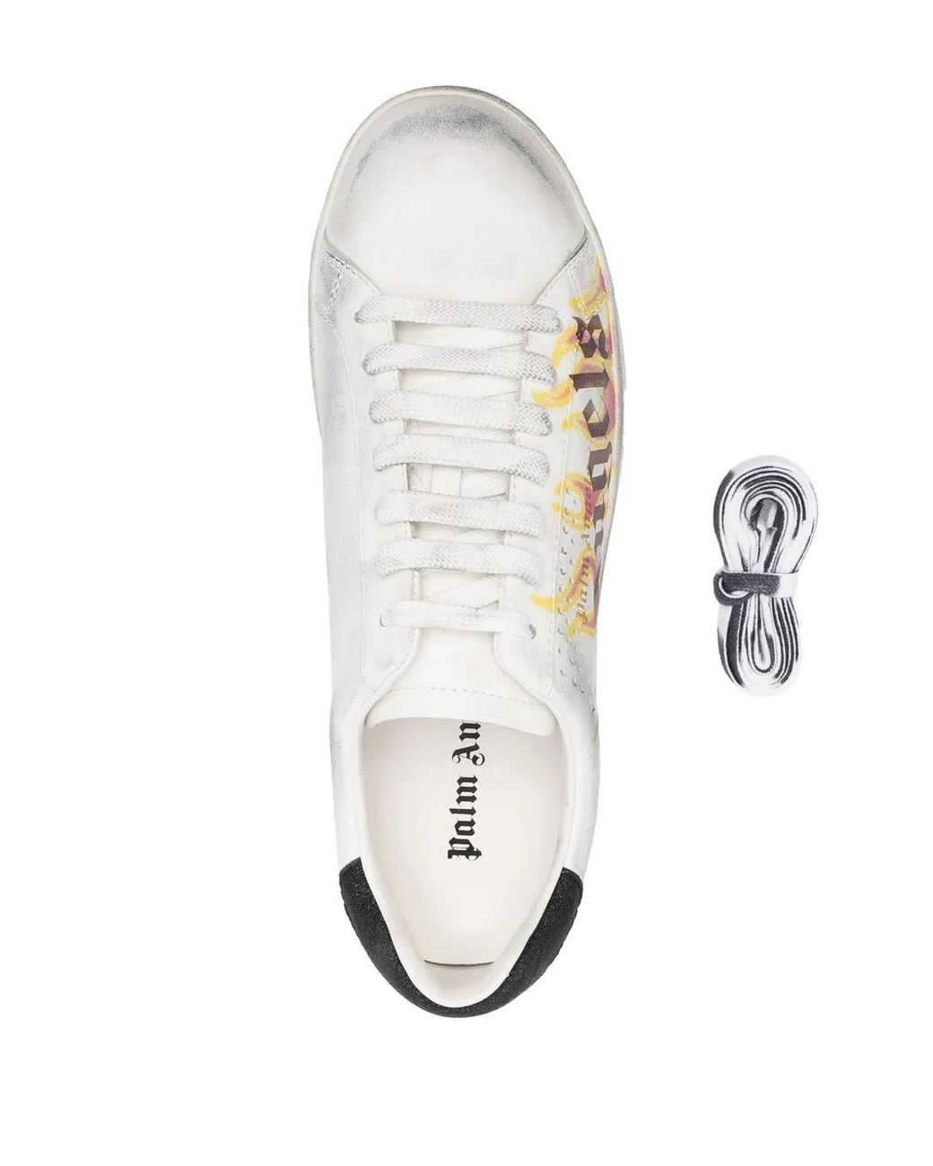 Palm Angels Natural Spray Paint Low-top Sneakers for men
