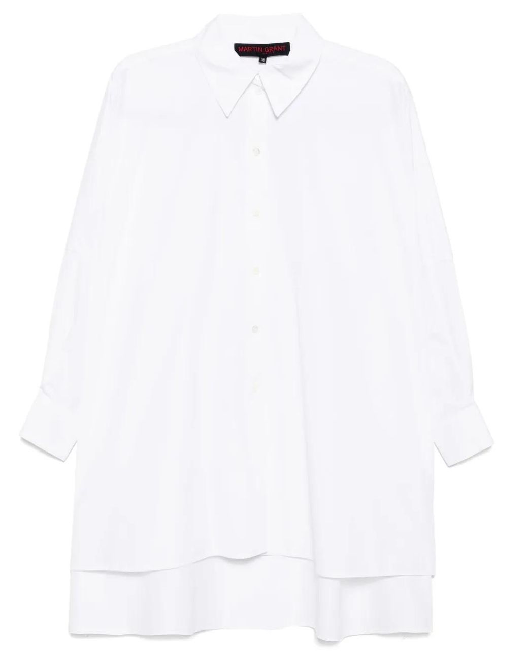 Camisa De Algodón Martin Grant de color White