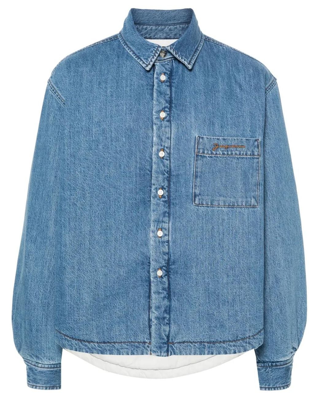 Jacquemus Blue Denim Shirt for men