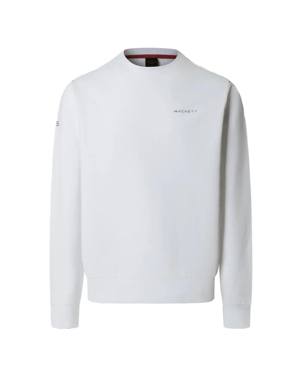 Hackett White Logo-Print Crew-Neck Sweatshirt for men