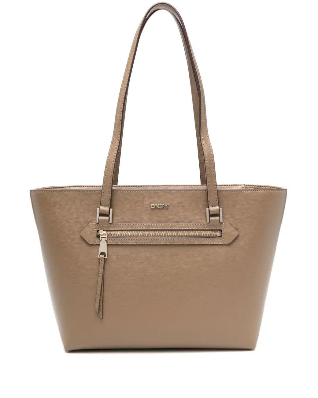 DKNY Natural Logo-Lettering Tote Bag