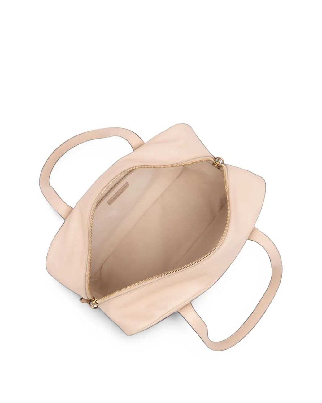 Brunello Cucinelli Natural Logo-Print Leather Tote Bag