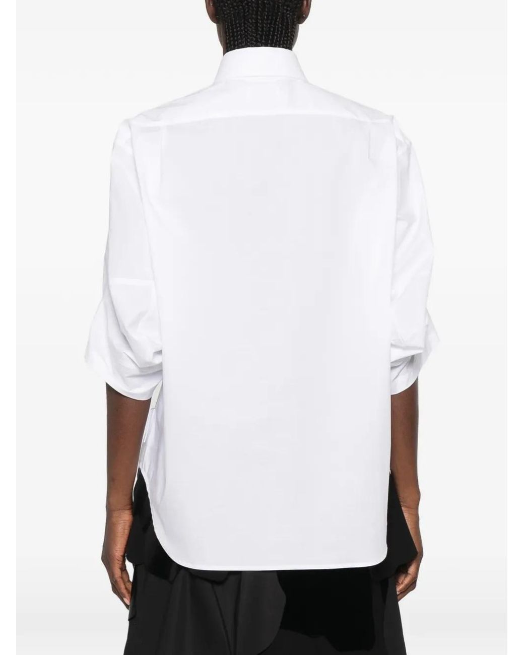 Moschino White Short-Sleeve Chest-Pocket Shirt