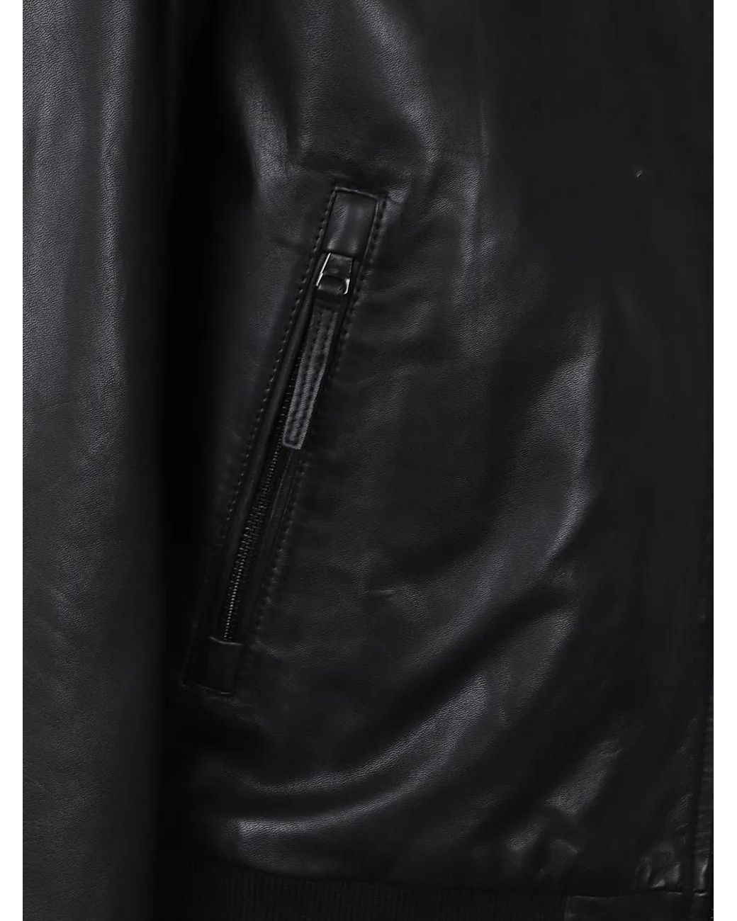 S.W.O.R.D Black Zip-Up Leather Jacket for men