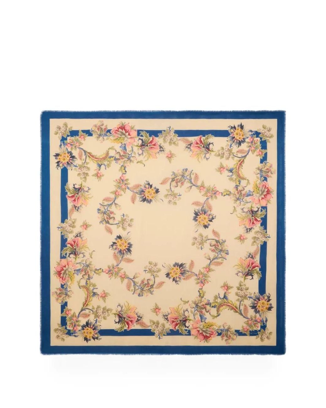 Etro Metallic Châle À Fleurs En Jacquard