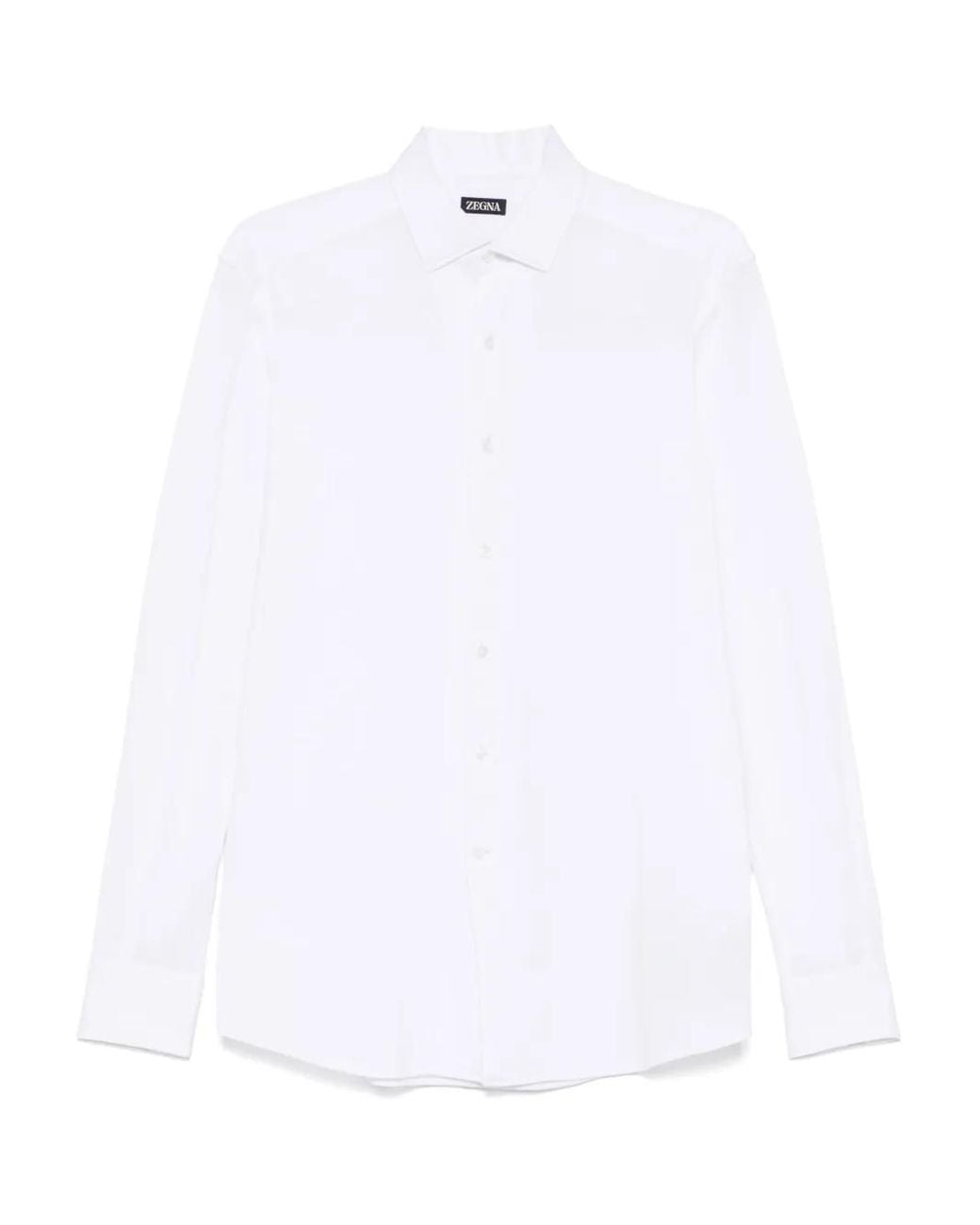 Zegna White Piqué Shirt for men