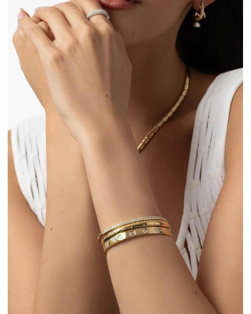 Kwiat Metallic Diamond Orbit Bangle