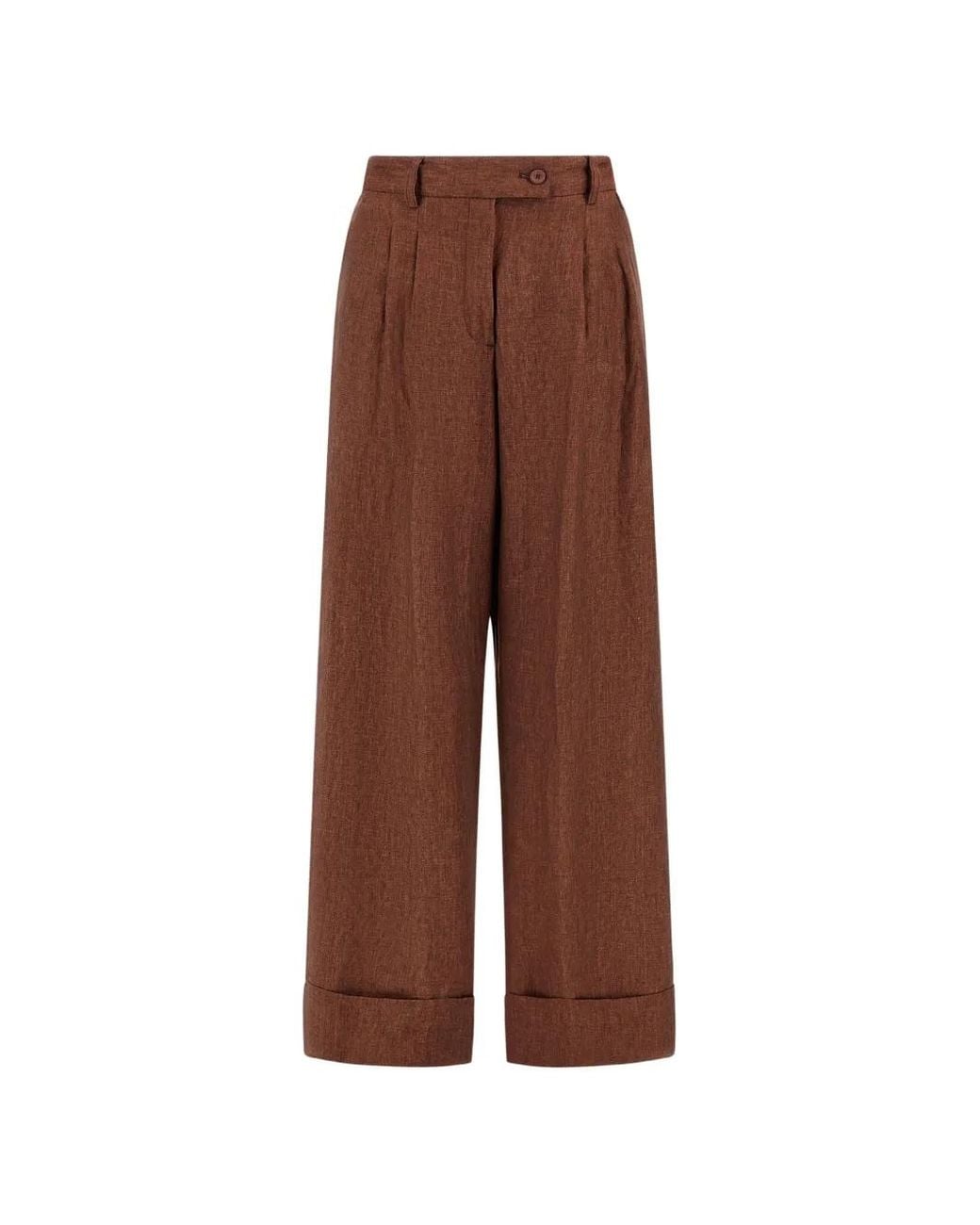 Herno Brown Resort Tailored Trousers