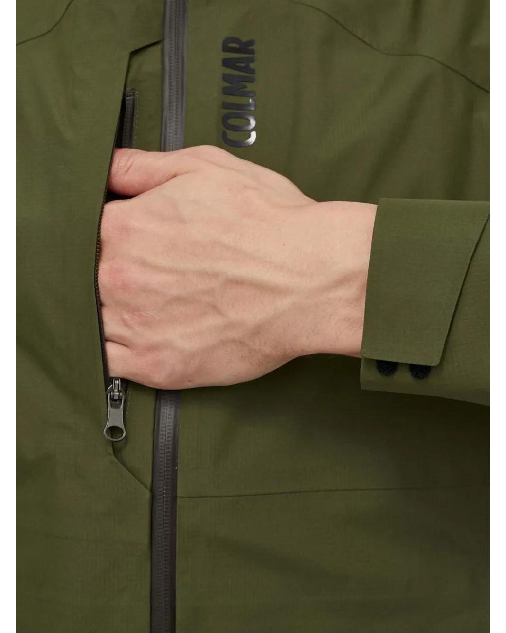 Colmar Green Zip-Up Hooded Jacket for men