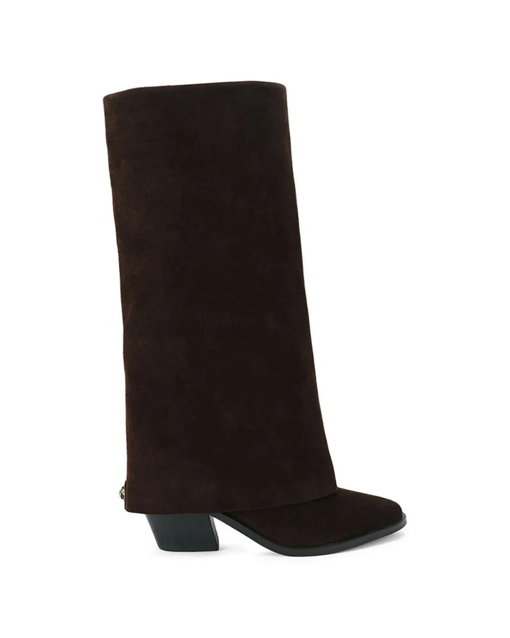 Kurt Geiger Black Chiltern Folded Boots