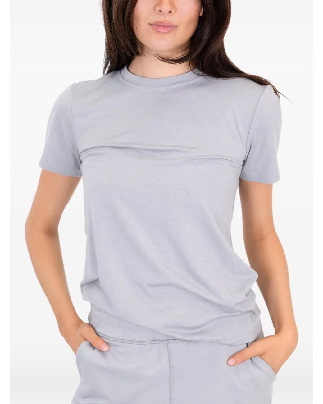 On/Off Essentials Gray The Everyday Logo-Print T-Shirt
