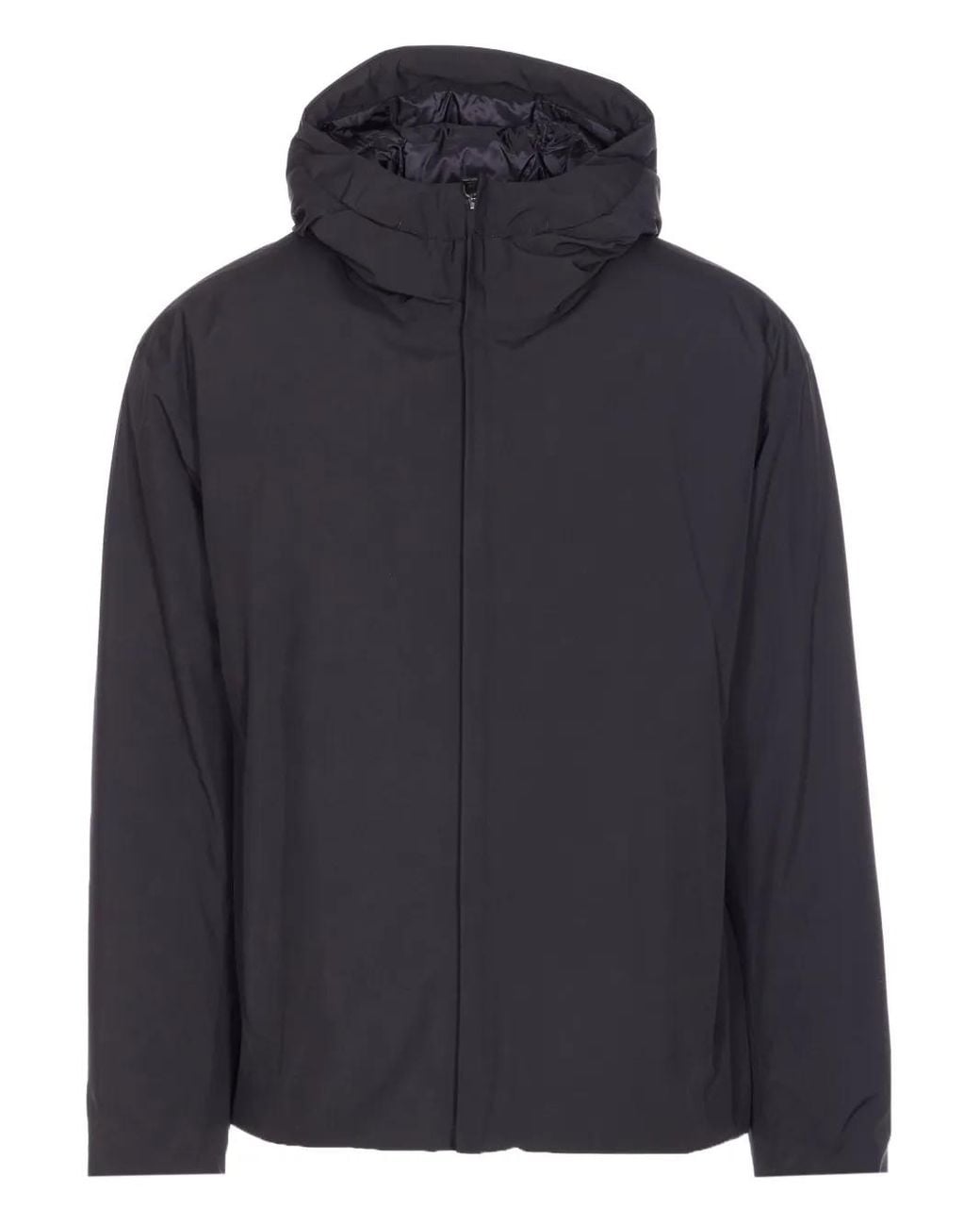 Herno Blue Hooded Padded Jacket for men