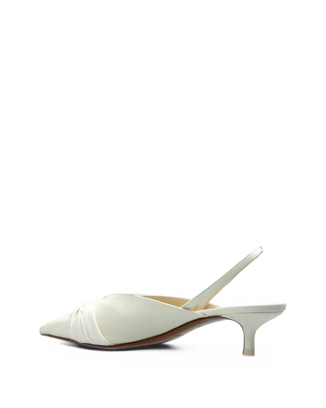 Neous White Borea Twisted Slingback Pumps