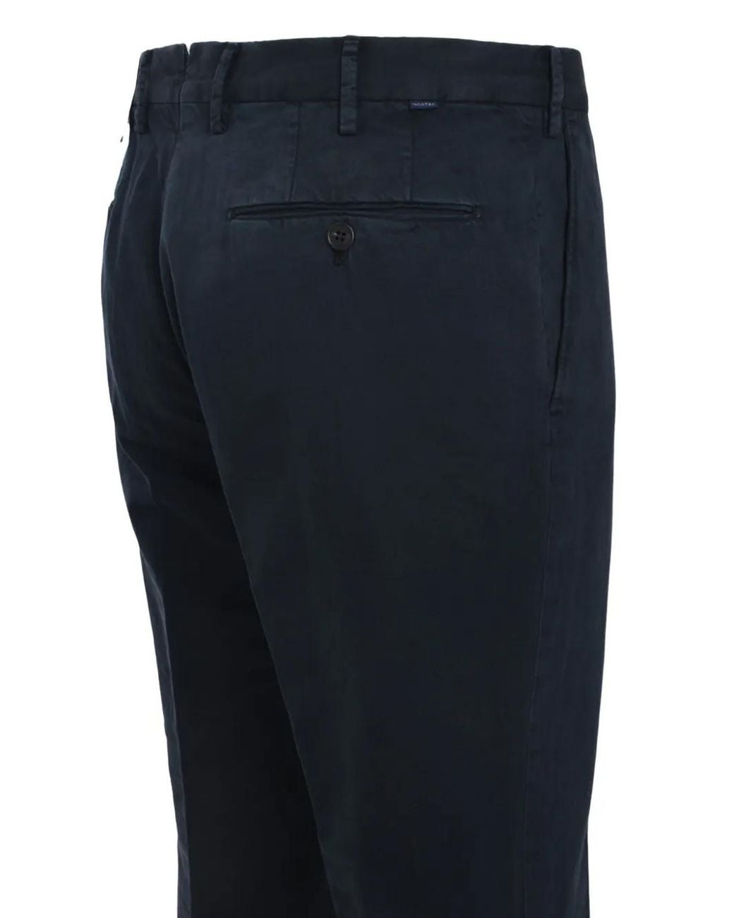 Slowear Blue Logo-Patch Trousers for men