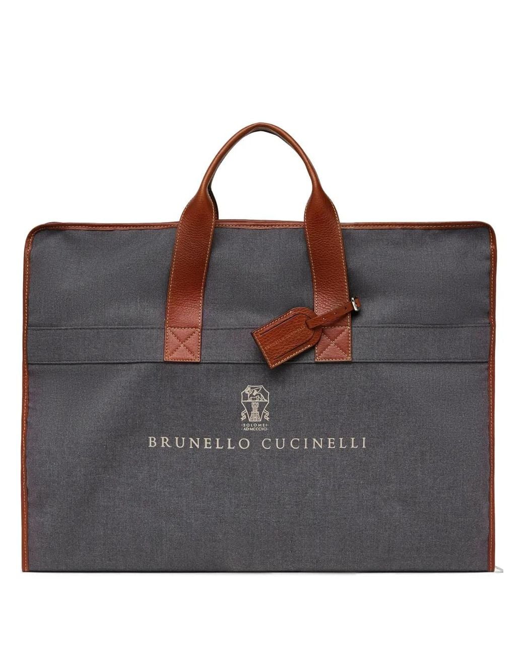 Brunello Cucinelli Black Bi-Fold Suit Carry Bag for men