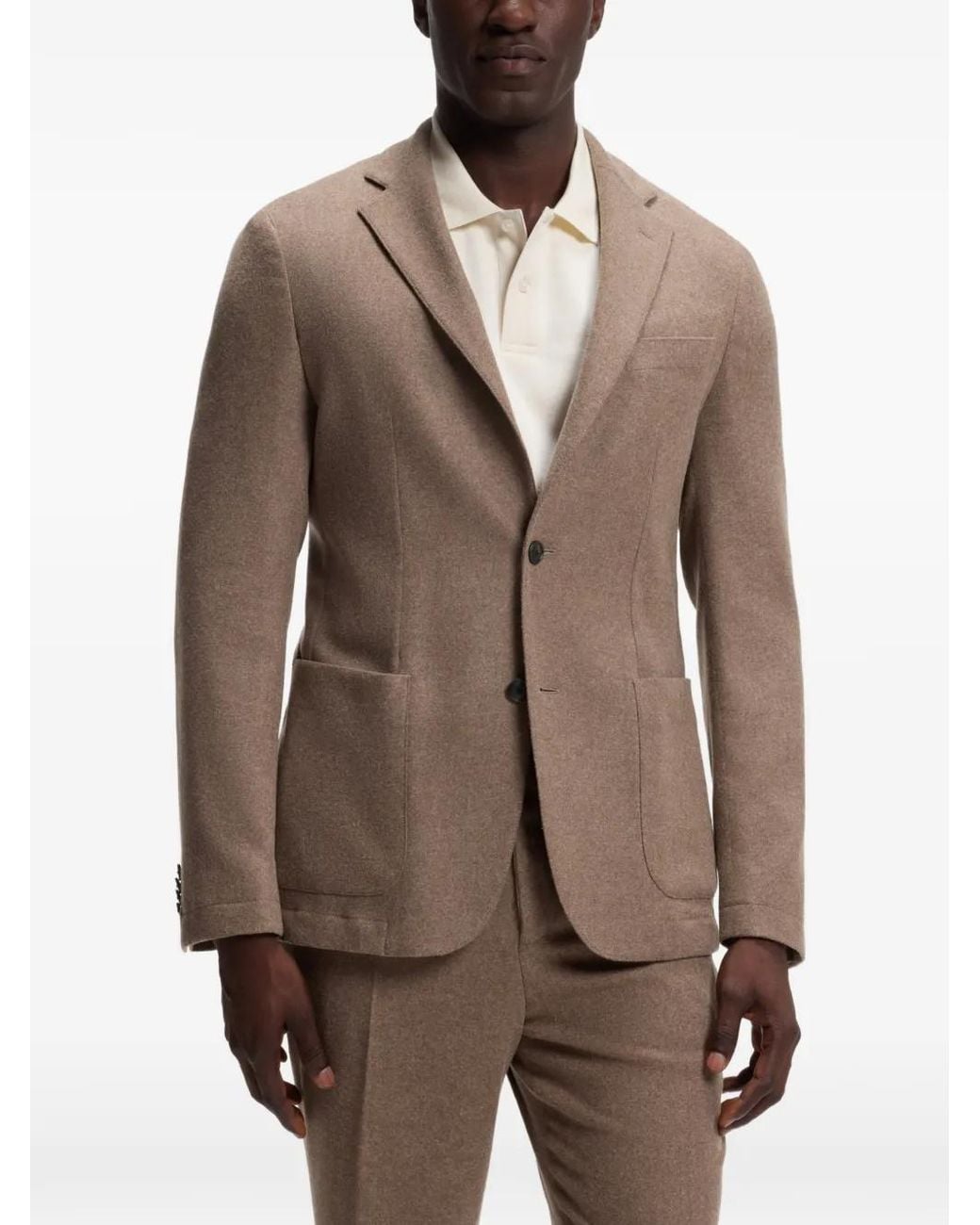 Boss Brown Slim-Fit Blazer for men