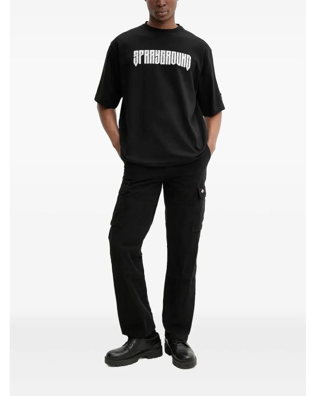 Sprayground Black Tiger-Graphic T-Shirt for men