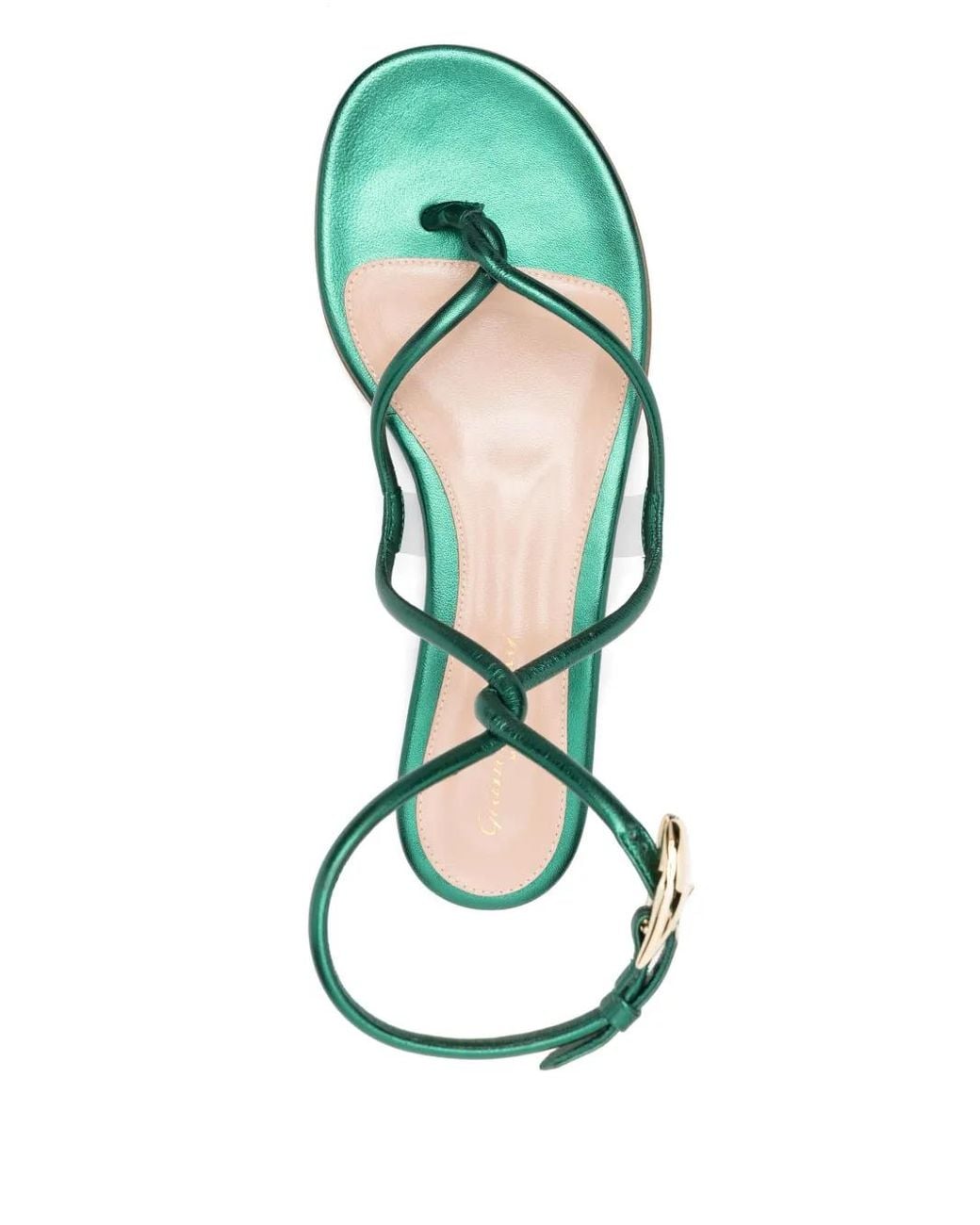 Gianvito Rossi Green Mamba Flat Sandals