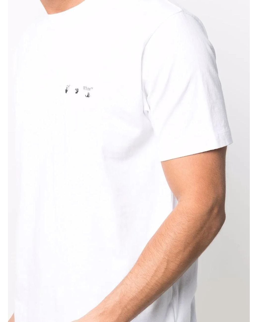 Off-White c/o Virgil Abloh White T-shirt With CARAVAGGIO Print for men