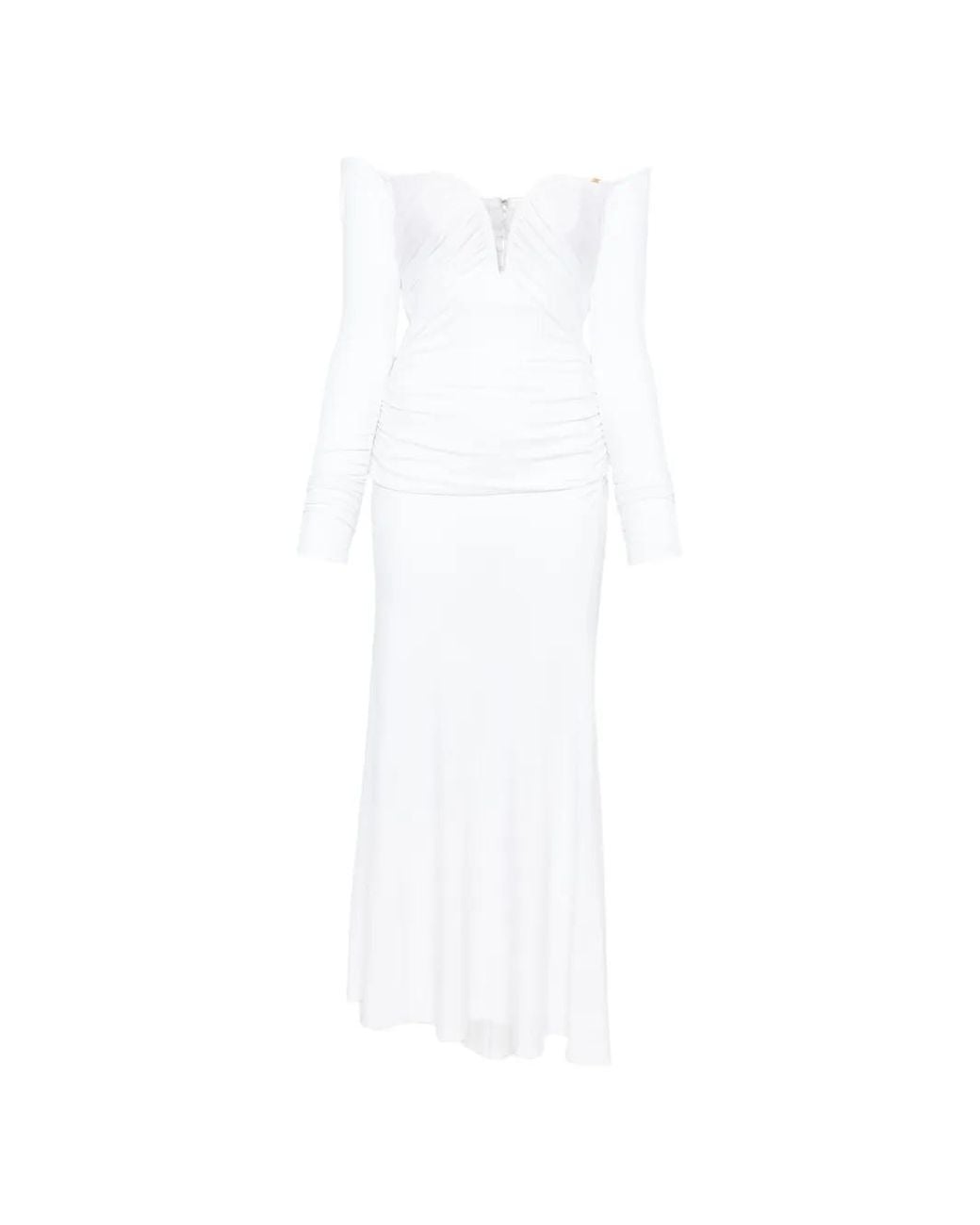 Elisabetta Franchi White Carpet Dress
