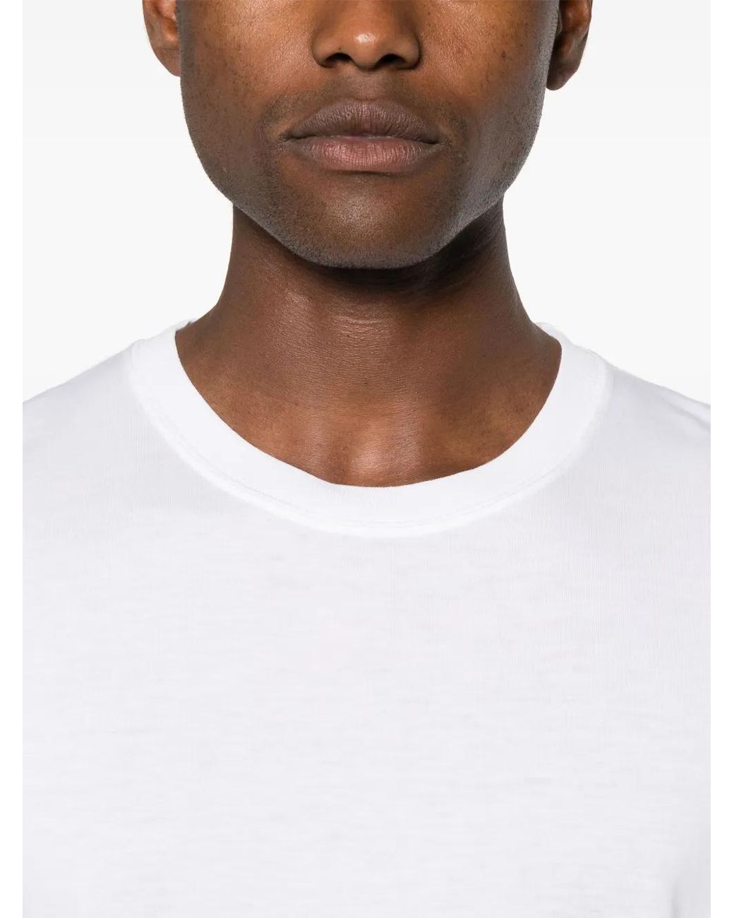 CDLP White Crew-Neck Midweight T-Shirt for men
