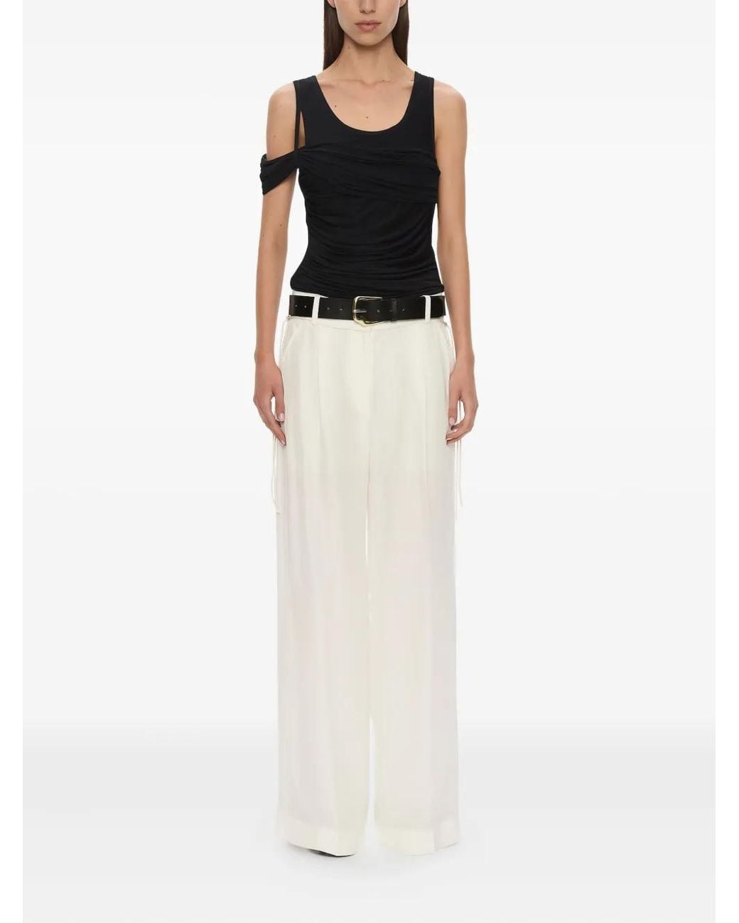 Christopher Esber White Marli Trousers
