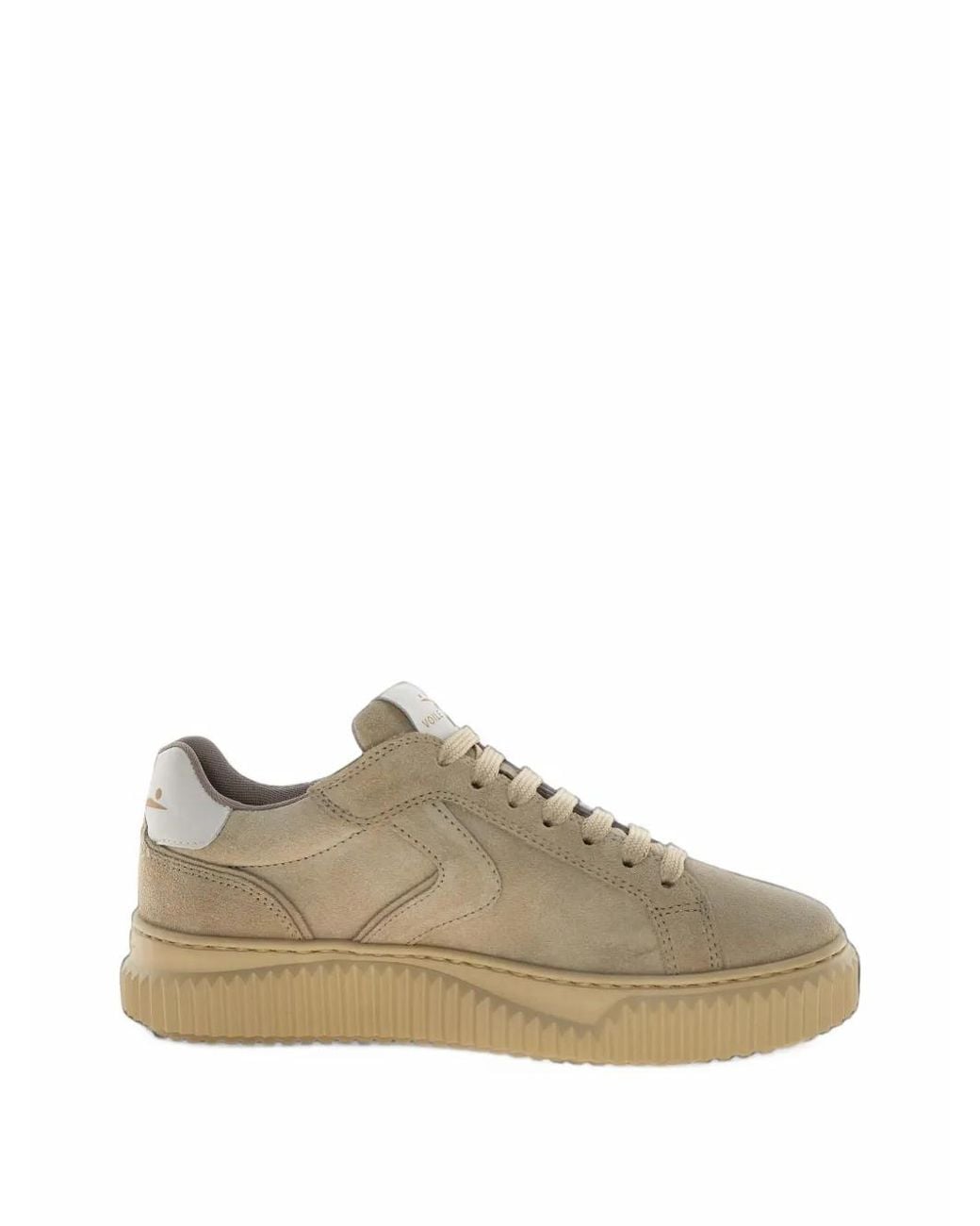 Voile Blanche Natural Logo-Patch Panelled Sneakers